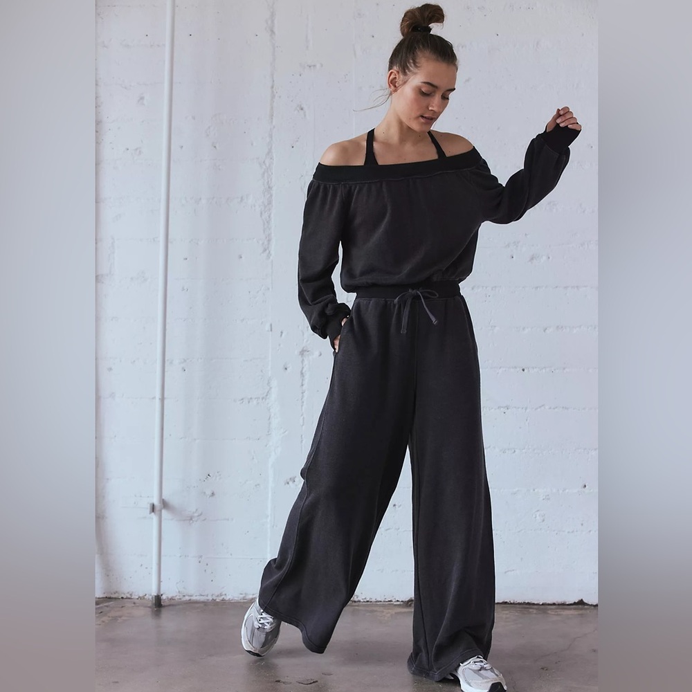 Free People Movement One To Beat Onesie in Champion Black Size Medium